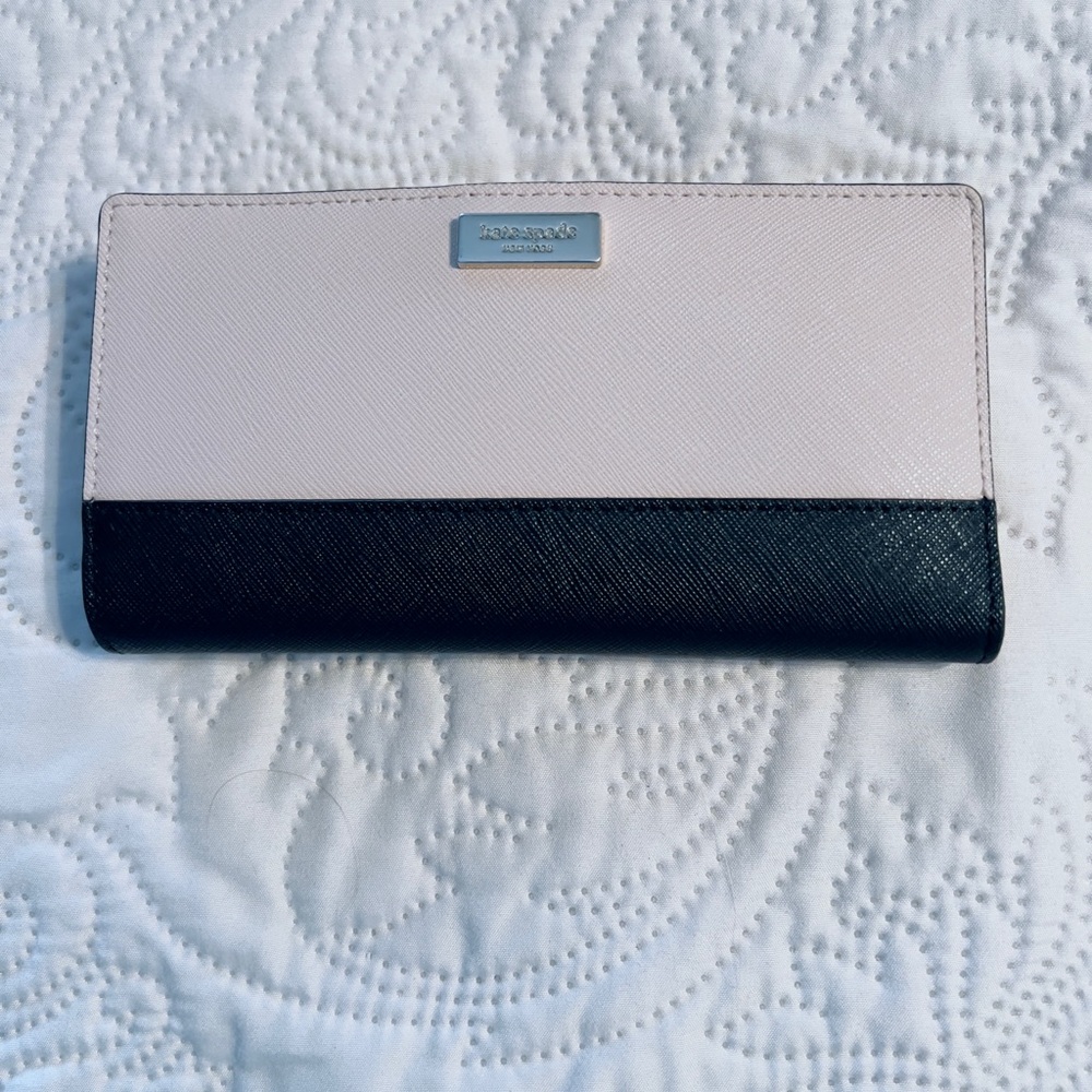 Kate Spade Black and Light Pink Wallet